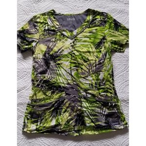 Tropical Landau Scrub Top